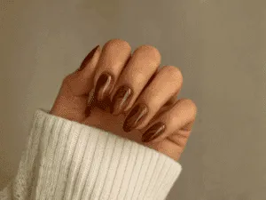 coffee nails autunno 2025