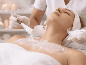 come eliminare i brufoli sul petto con trattamenti estetici trattamento estetico per brufoli sul petto con applicazione crema