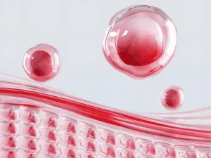 illustrazione del collagene nella pelle che mostra come agisce la luce della lampada al collagene sugli strati cutanei