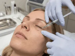 iniezione filler sotto gli occhi per trattamento occhiaie e borse occhi