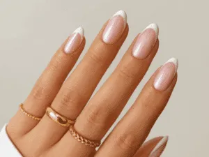 glazed french manicure