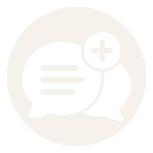 Icona di chat con pulsante più