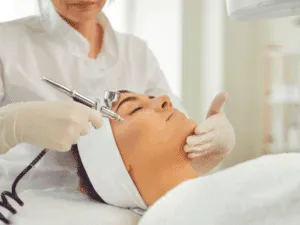 Ossigenoterapia viso professionale in cabina estetica